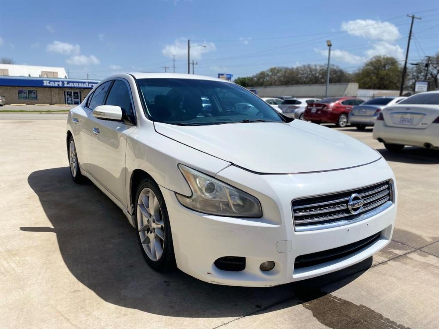 2010 WHITE NISSAN MAXIMA S (1N4AA5APXAC) with an 3.5L engine, Continuously Variable transmission, located at 4415 NE 28th St., Haltom City, TX, 76117, (817) 222-9334, 0.000000, 0.000000 - Photo#1